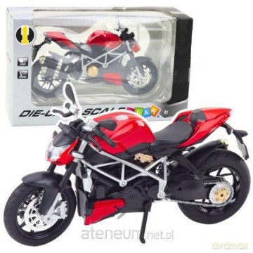 Motocykl metalowy ze światłem i dźwiękiem 1:12