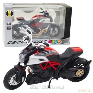 Motocykl metalowy ze światłem i dźwiękiem 1:12