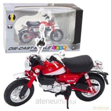 Motocykl retro czerwony 1:12