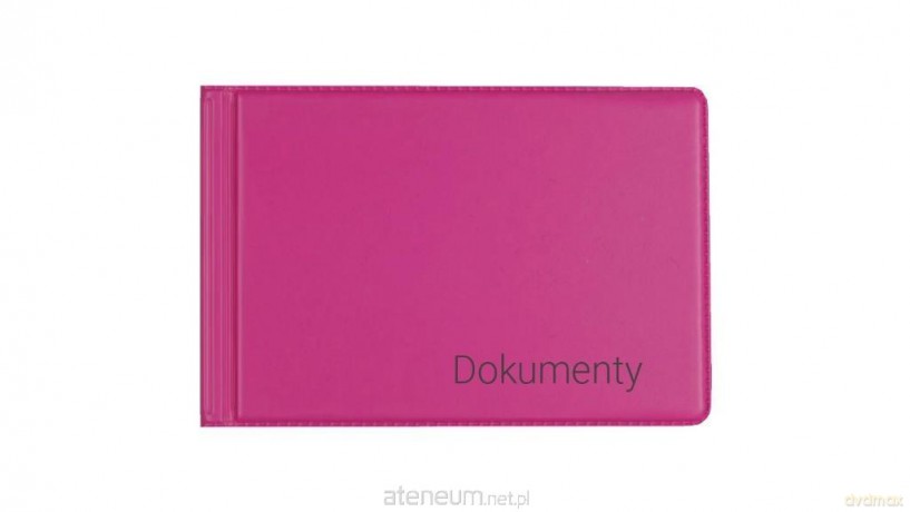Okładka na dokumenty małe pink