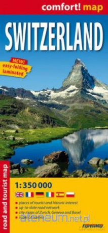 Switzerland laminowana mapa samochodowo-turystyczn [KSIĄŻKA]