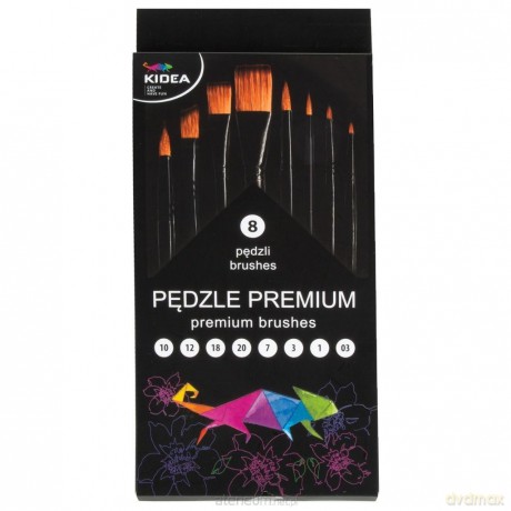 Pędzle premium 8szt