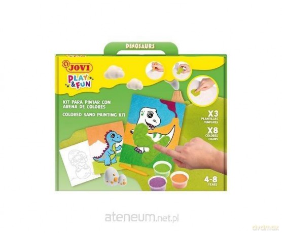 Play&Fun Malowanie piaskiem - Dinozaury