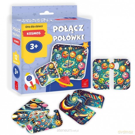 Połącz połówki Kosmos 3+ [PUZZLE]