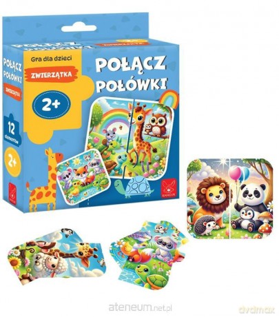 Połącz połówki Zwierzątka [PUZZLE]