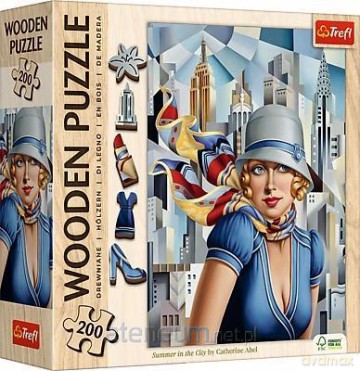 Puzzle drewniane 200 Lato w Mieście