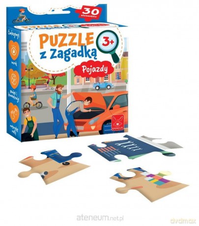 Puzzle z zagadką Pojazdy 3+ [PUZZLE]