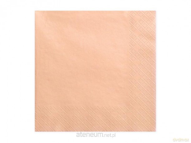 Serwetki trójwarstwowe łososiowe 33x33cm 20szt