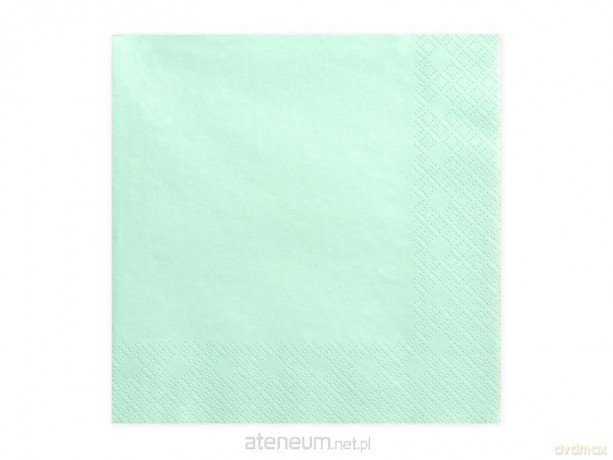 Serwetki trójwarstwowe miętowe 33x33cm 20szt