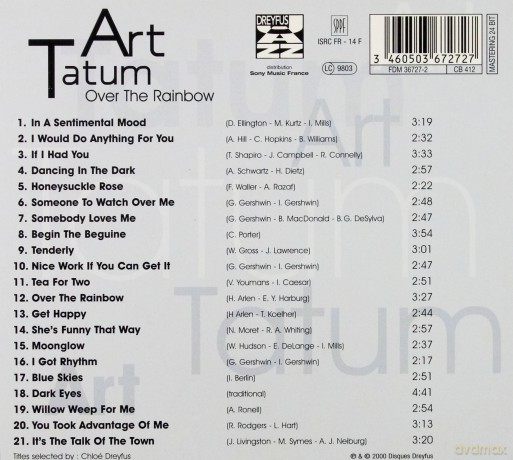 Tatum Art: Dreyfus - Over The Rainbow [CD]