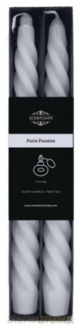 Świeca stołowa zakręcona Paris Passion 2szt