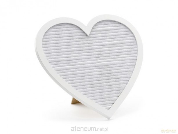 Tablica z literami Serce mix 31x29cm