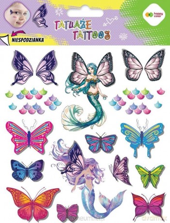 Tatuaże zmywalne Buterflies