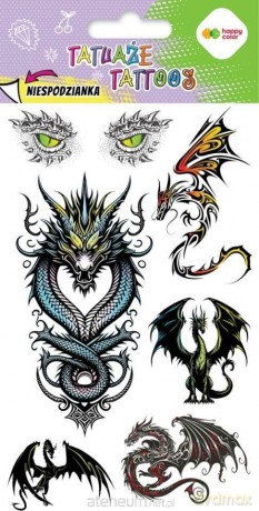 Tatuaże zmywalne Dragons