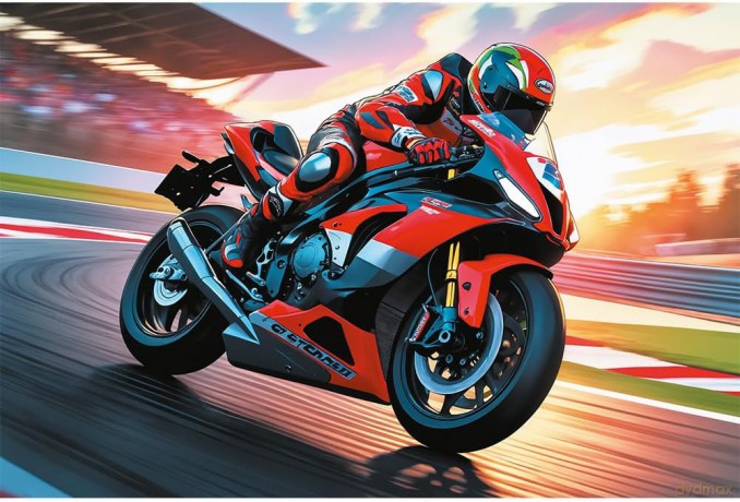 TREFL 100 el. Szybki motocykl [PUZZLE]