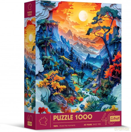 TREFL 1000 el. Paper Art: Dolina [PUZZLE]
