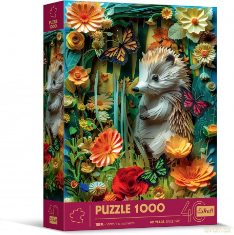 TREFL 1000 el. Paper Art: Jeż [PUZZLE]