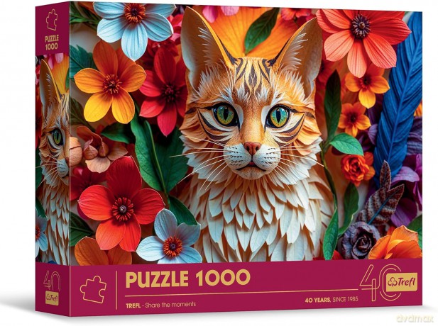 TREFL 1000 el. Paper Art: Kot [PUZZLE]