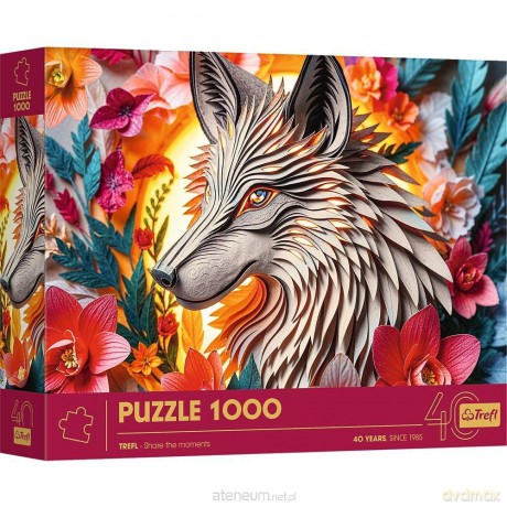 TREFL 1000 el. Paper Art: Wilk [PUZZLE]