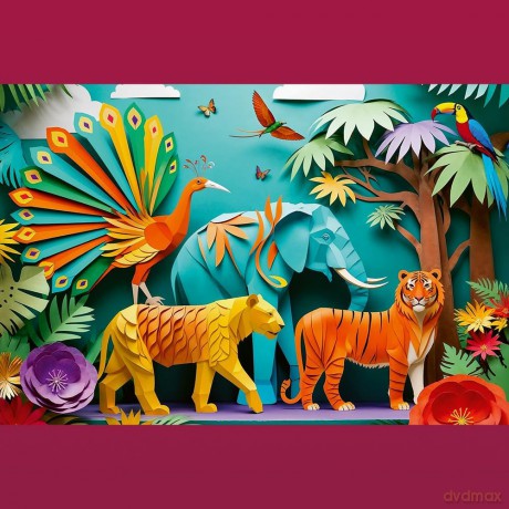 TREFL 160 el. Paper Art: Dżungla [PUZZLE]