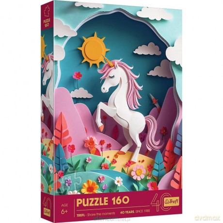 TREFL 160 el. Paper Art: Jednorożec [PUZZLE]