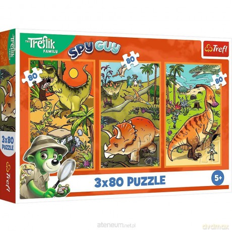 TREFL 3x80 el. Zwyczaje Treflików [PUZZLE]