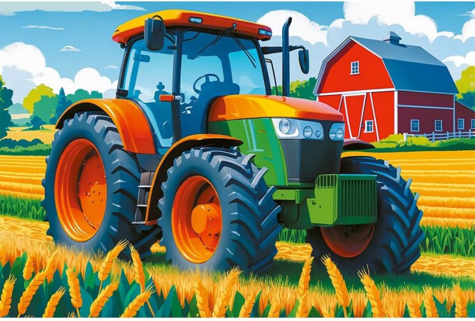 TREFL 60 el. Pojazd rolnika [PUZZLE]