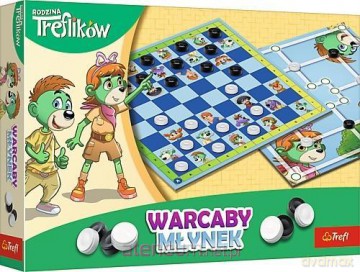 Warcaby i Młynek Rodzina Treflików [GRA PLANSZOWA]