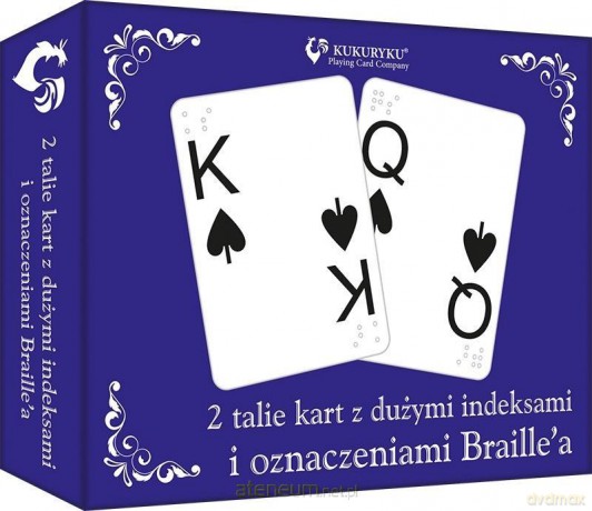 z dużymi indeksami i znakami Braille'a [KARTY]
