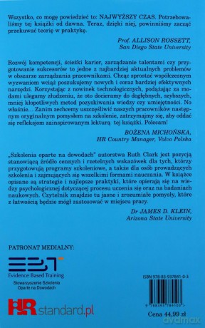 Szkolenia oparte na dowodach [KSIĄŻKA]