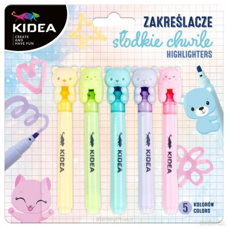 Zakreślacze słodkie chwile 5szt