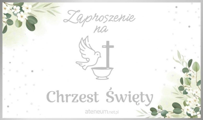Zaproszenie Chrzest (10szt)