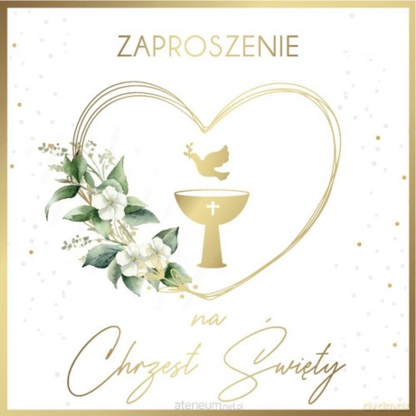 Zaproszenie Chrzest (5szt)