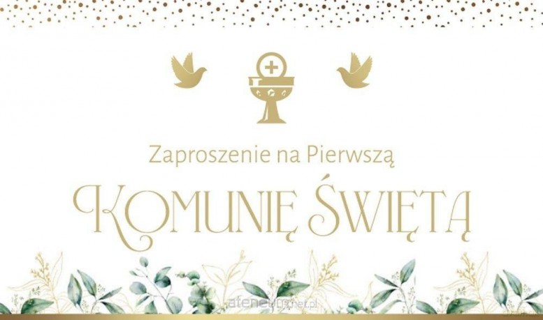 Zaproszenie Komunia (10szt)
