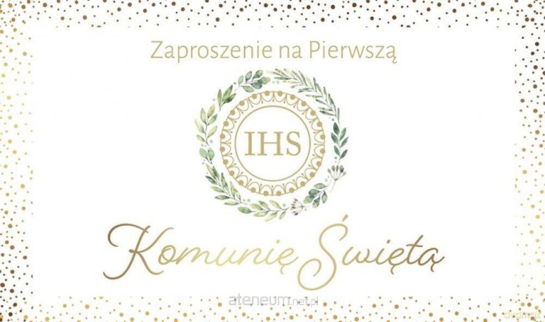 Zaproszenie Komunia (10szt)