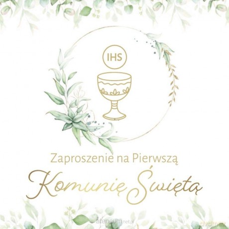 Zaproszenie Komunia (10szt)