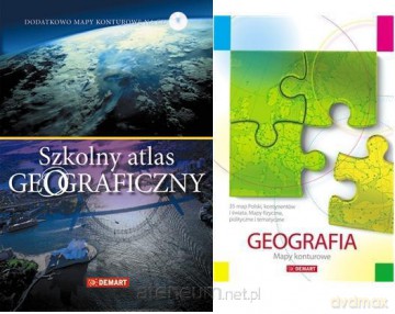 Szkolny atlas geograficzny + mapy kont. gratis [KSIĄŻKA]