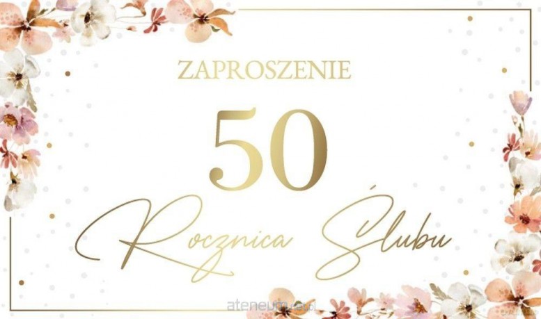 Zaproszenie Rocznica Ślubu (10szt)