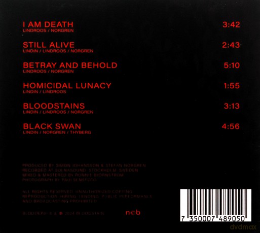 Bloodstain: I Am Death (digipack) [CD]