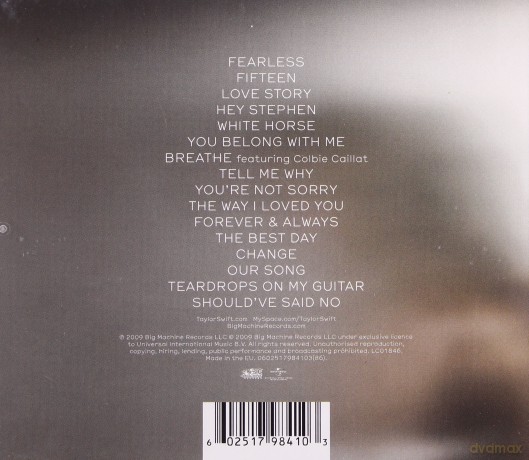Taylor Swift: Fearless (Polska Cena!!) [CD]