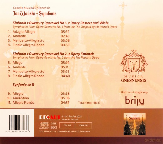 Jan Wański: Symfonie: Capella Musica Gnesnensis [CD]