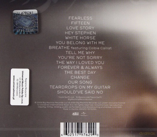 Taylor Swift: Fearless [CD]
