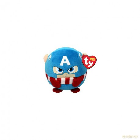 Maskotka Captain America Kapitan Ameryka Marvel Kula Puffies TY - 9cm