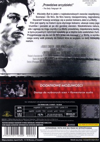 Wściekły byk [DVD]