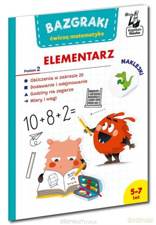Bazgraki ćwiczą matematykę. Elementarz. Poziom 2 - Leszek Rogala [KSIĄŻKA]