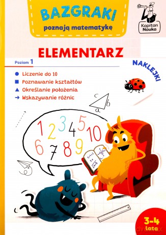 Bazgraki poznają matematykę. Elementarz. Poziom 1 - Leszek Rogala [KSIĄŻKA]