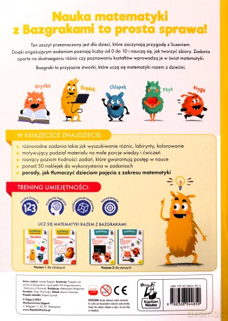 Bazgraki poznają matematykę. Elementarz. Poziom 1 - Leszek Rogala [KSIĄŻKA]
