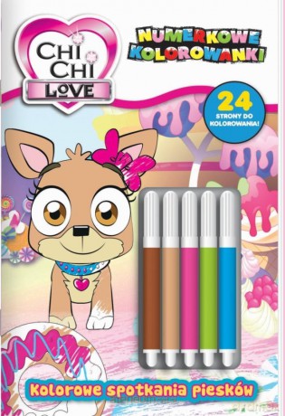 Chi Chi love. Numerkowe kolorowanki [KSIĄŻKA]