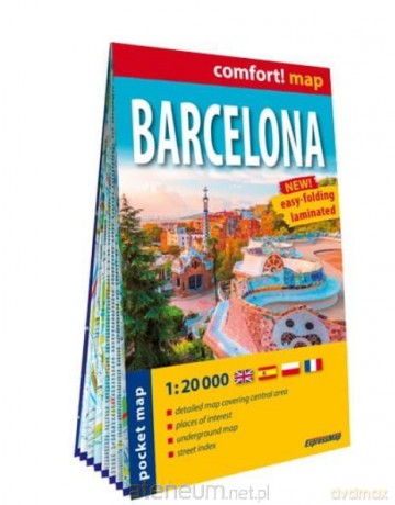 Comfort! map Barcelona midi 1:20 000 plan miasta