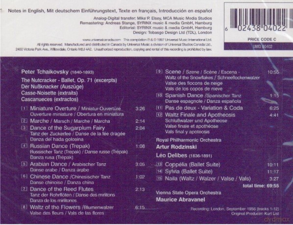 Tchaikovsky, Piotr Ilich: Rodzinski [CD]